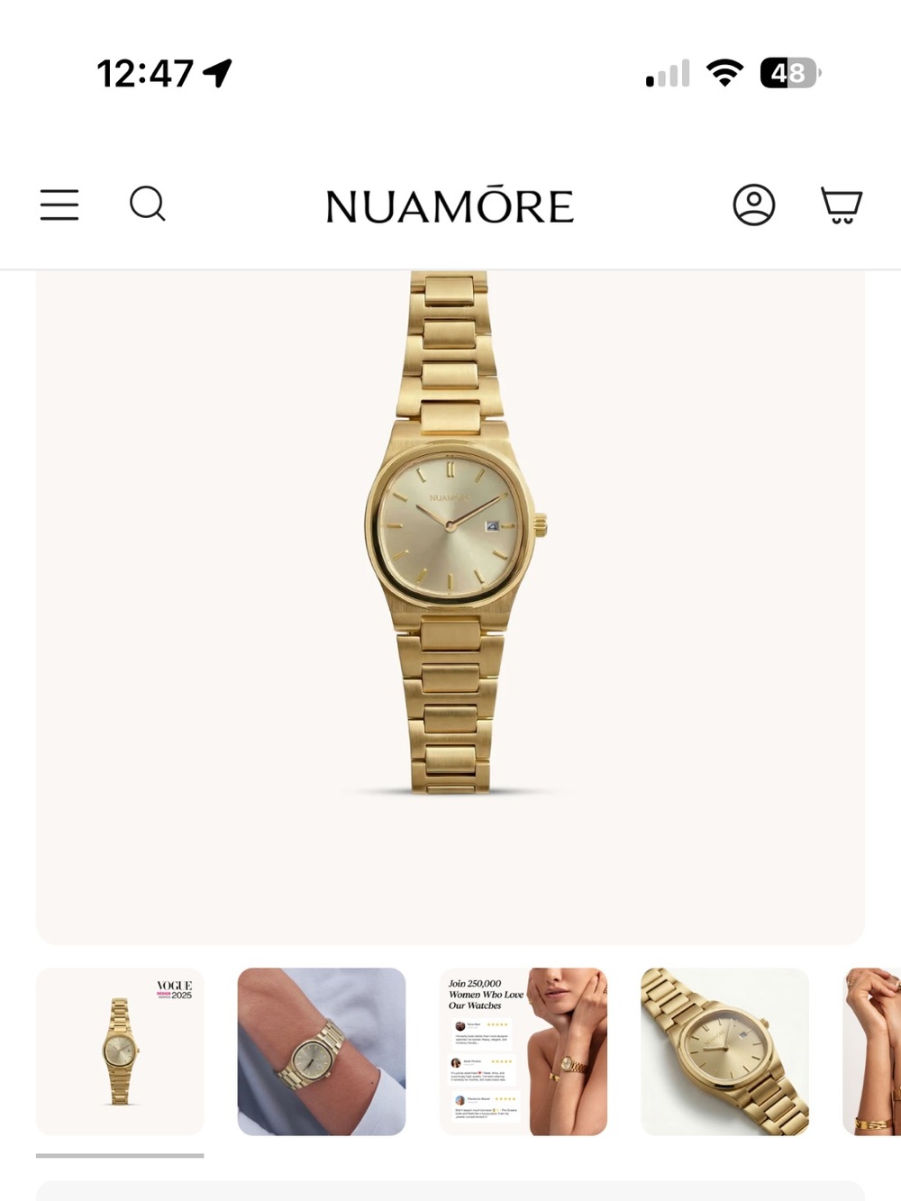 Gold-Tone Women's Bracelet Watch